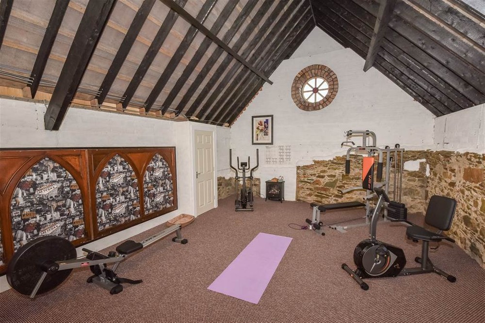 The home gym in 7 Ballygalget Lane, a house for sale in Portaferry.